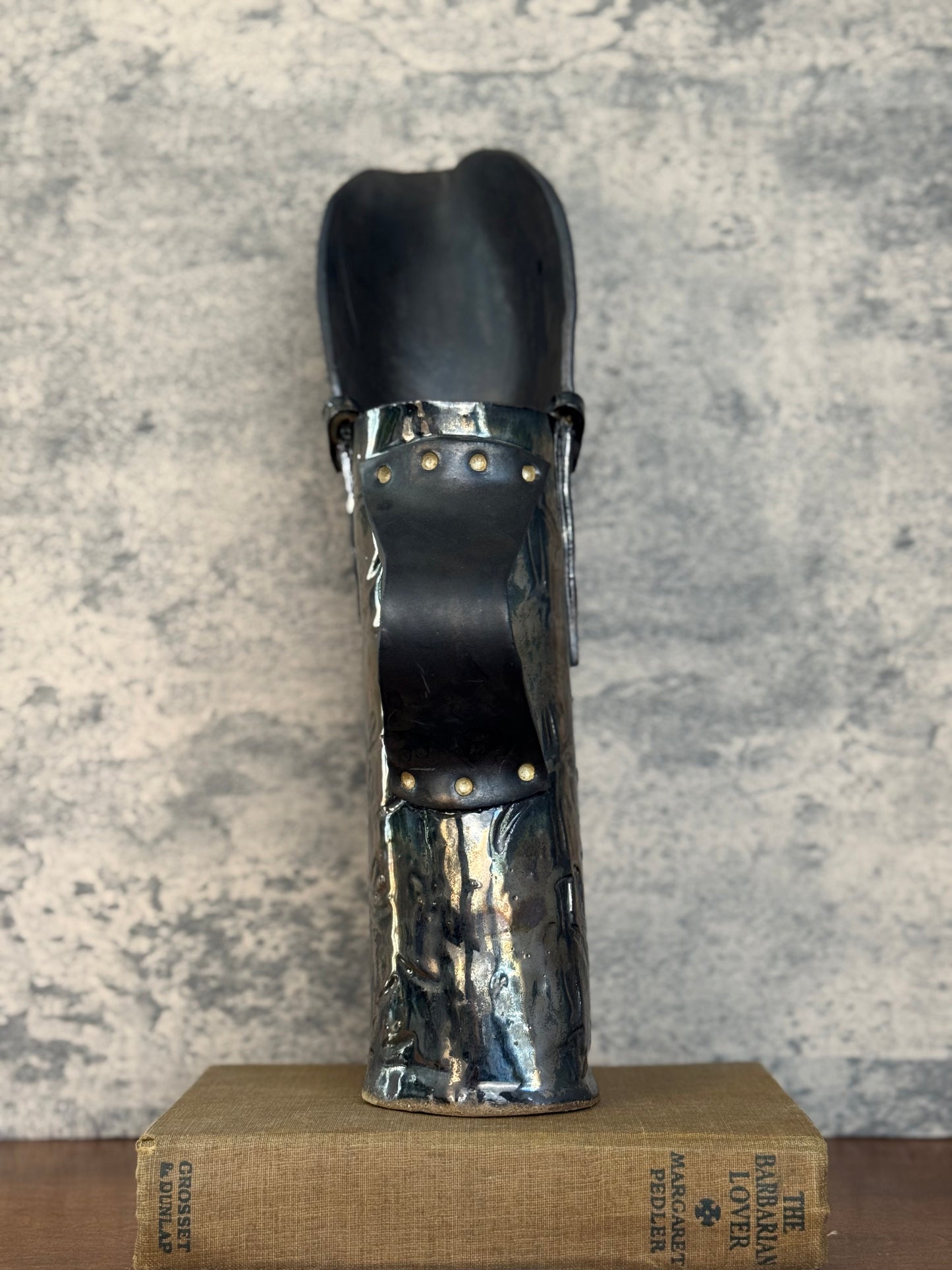 Handmade Ceramic Armour Pitcher / Vase