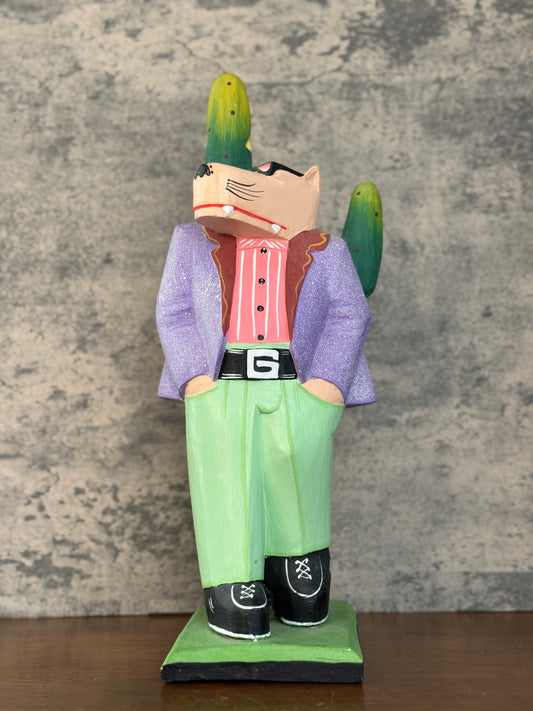 Markus Pierson Style Coyote Zoot Suit Sculpture (1980's-1990's)