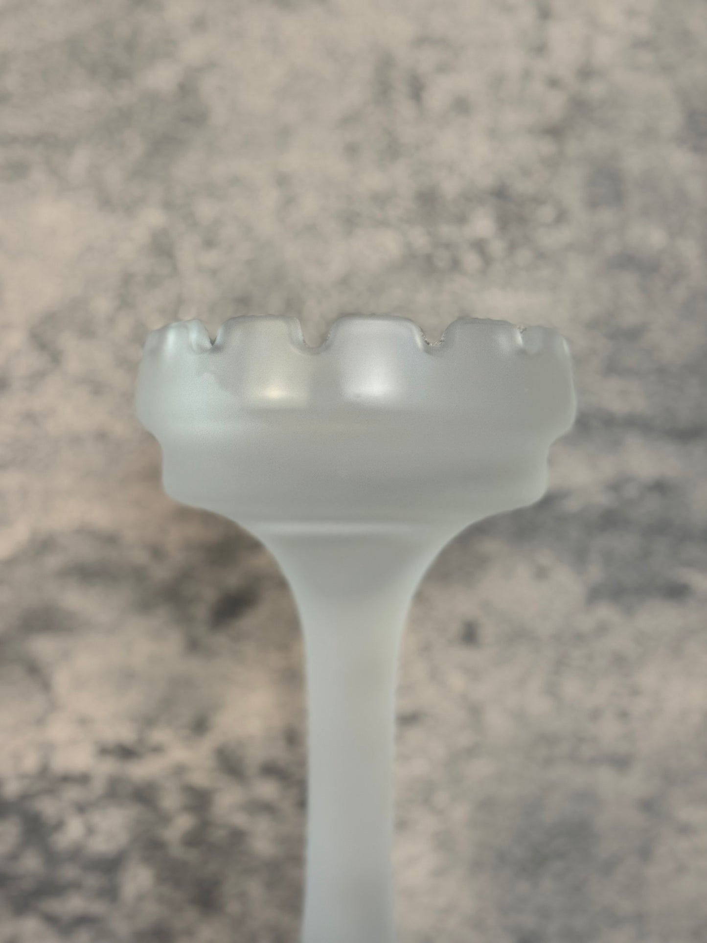 Partylite Frosted Glass Candle Holder (1980's-1990's)