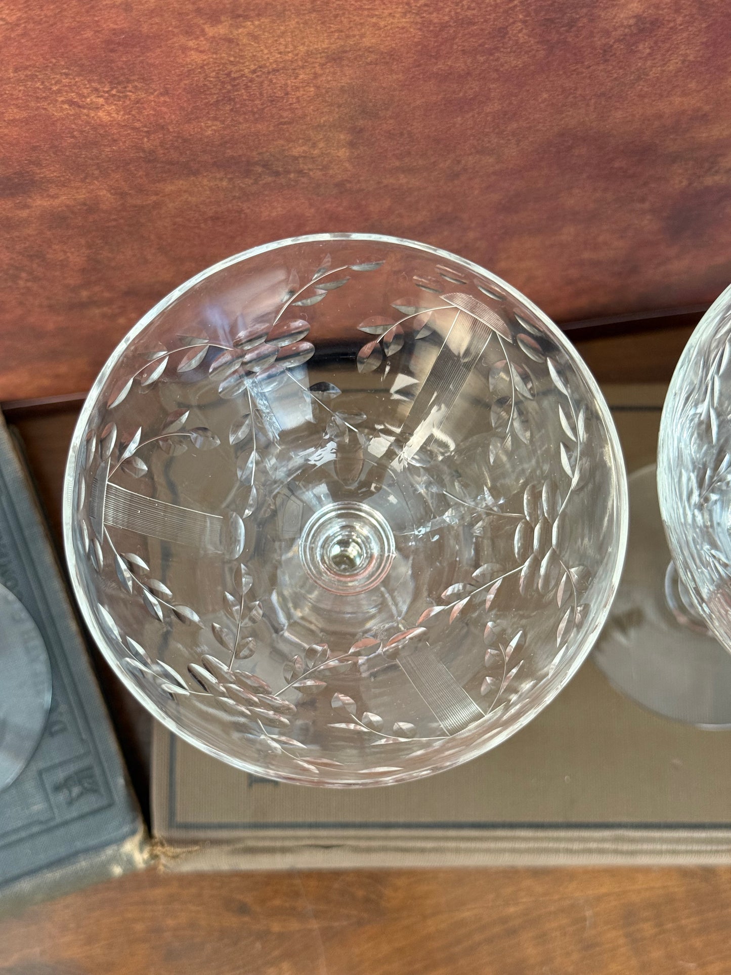 Art Deco Cocktail Coupe Glasses, Set of 4 (1950's-1960's)