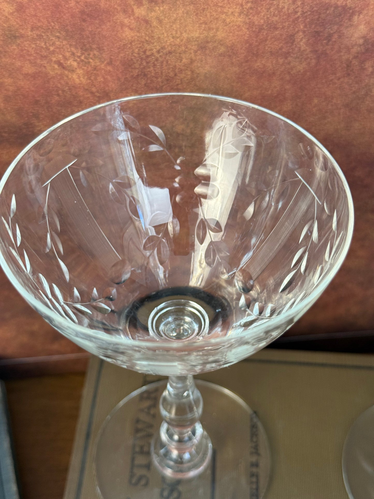 Art Deco Cocktail Coupe Glasses, Set of 4 (1950's-1960's)