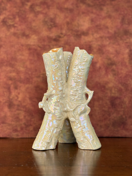 German Naturalistic Lusterware Glaze Vase (1950's-1960's)