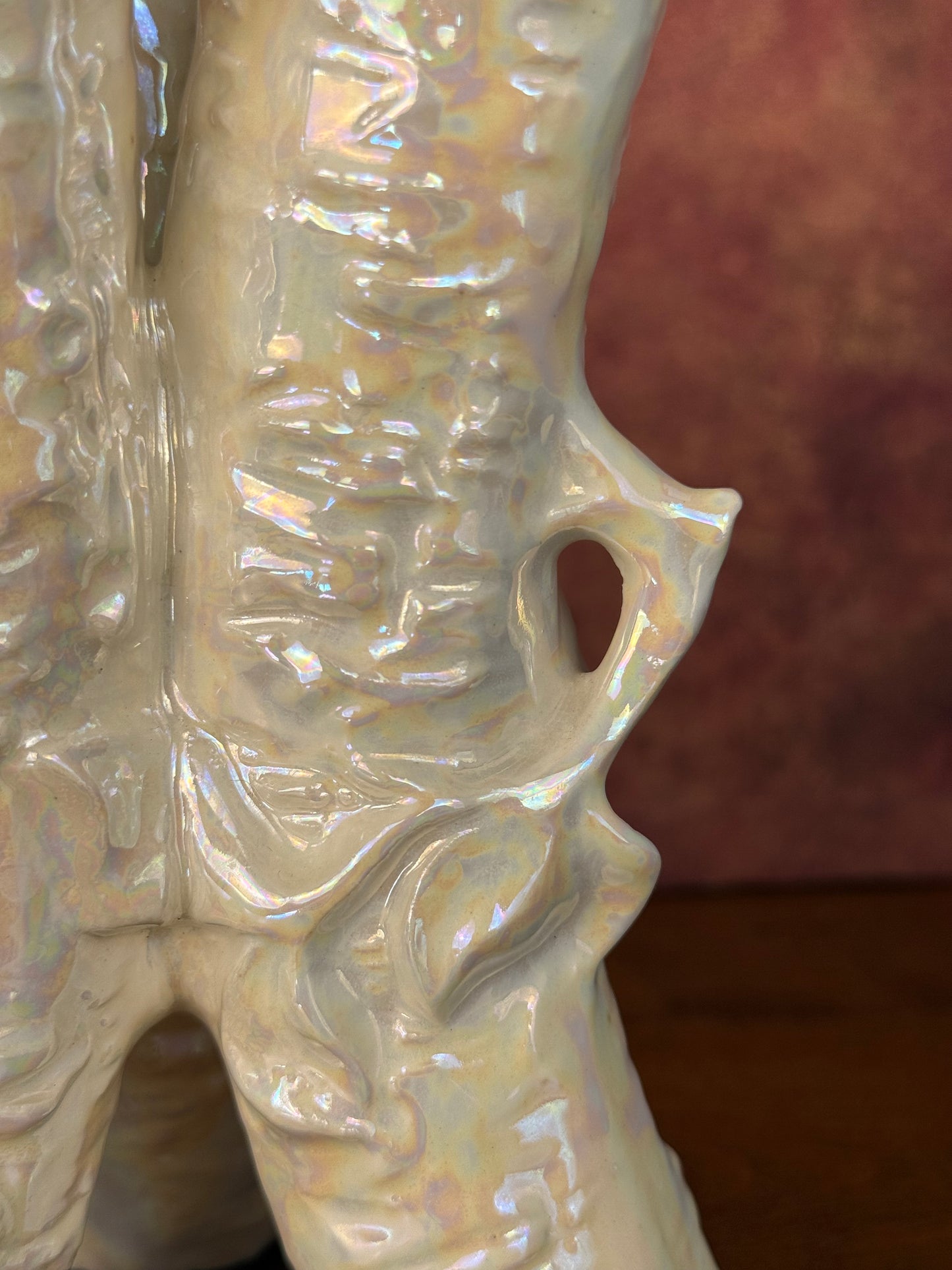 German Naturalistic Lusterware Glaze Vase (1950's-1960's)