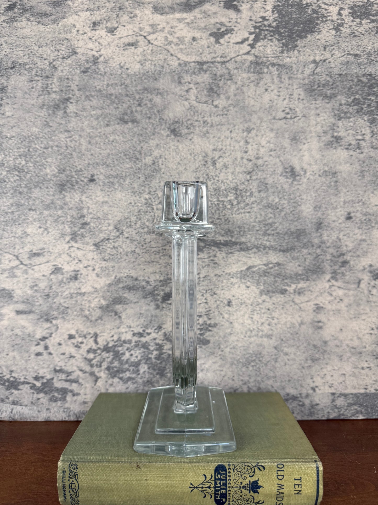 Heisey Glass New Era #4044 Double Candlestick Holder (1950's)