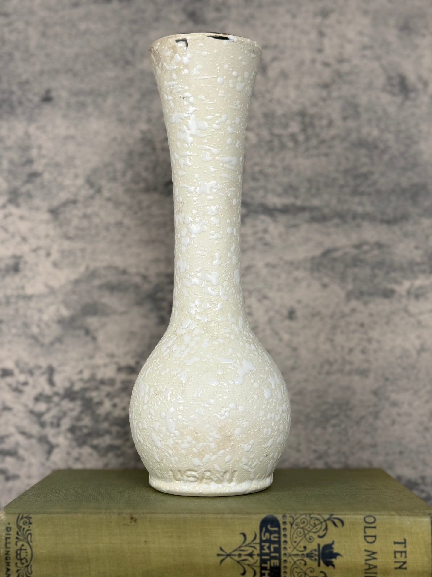 Vintage Splatter Glaze Bud Vase (1950's-1960's)