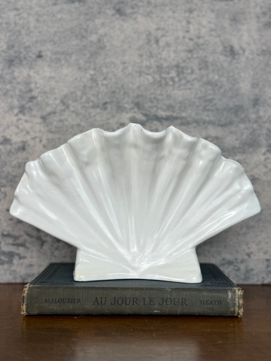 Handmade Seashell Vase (1950's-1970's)