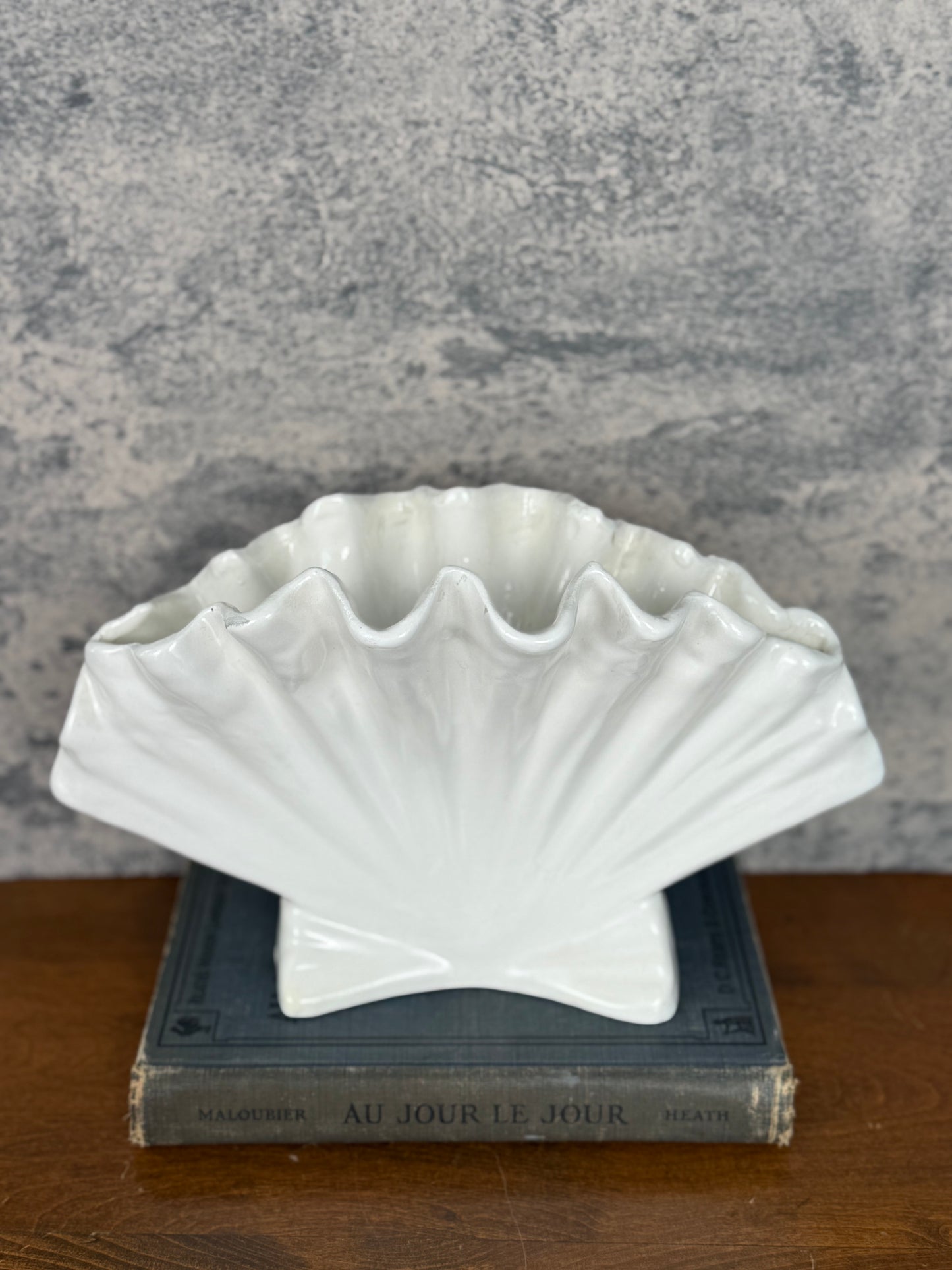 Handmade Seashell Vase (1950's-1970's)