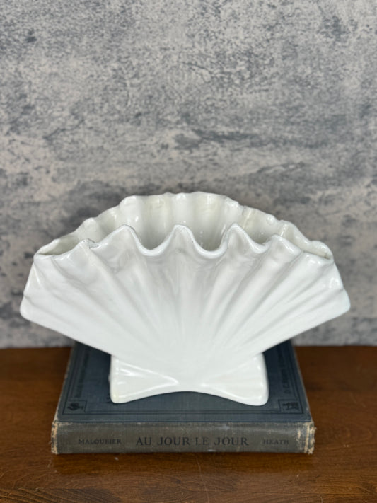 Handmade Seashell Vase (1950's-1970's)