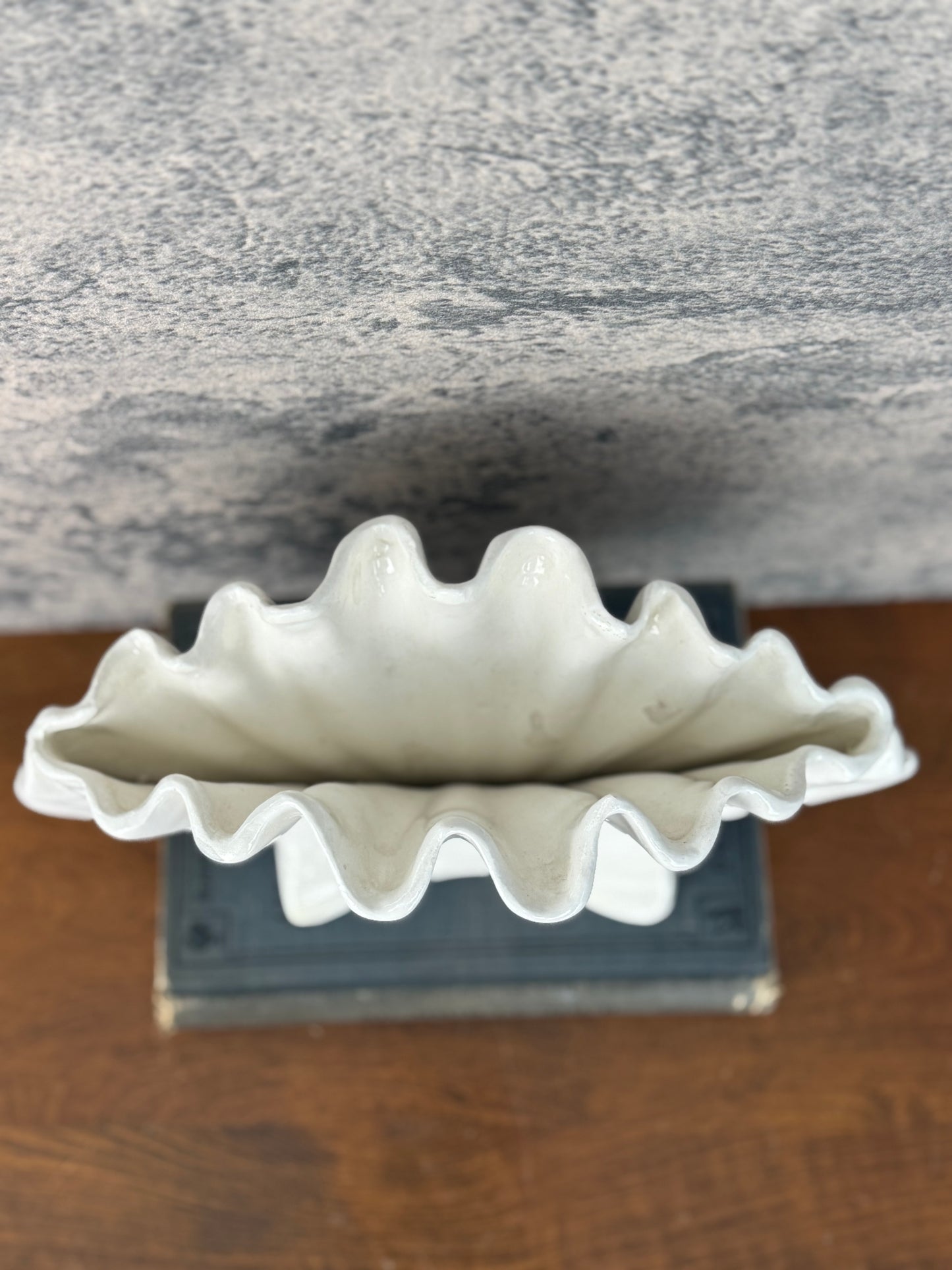 Handmade Seashell Vase (1950's-1970's)