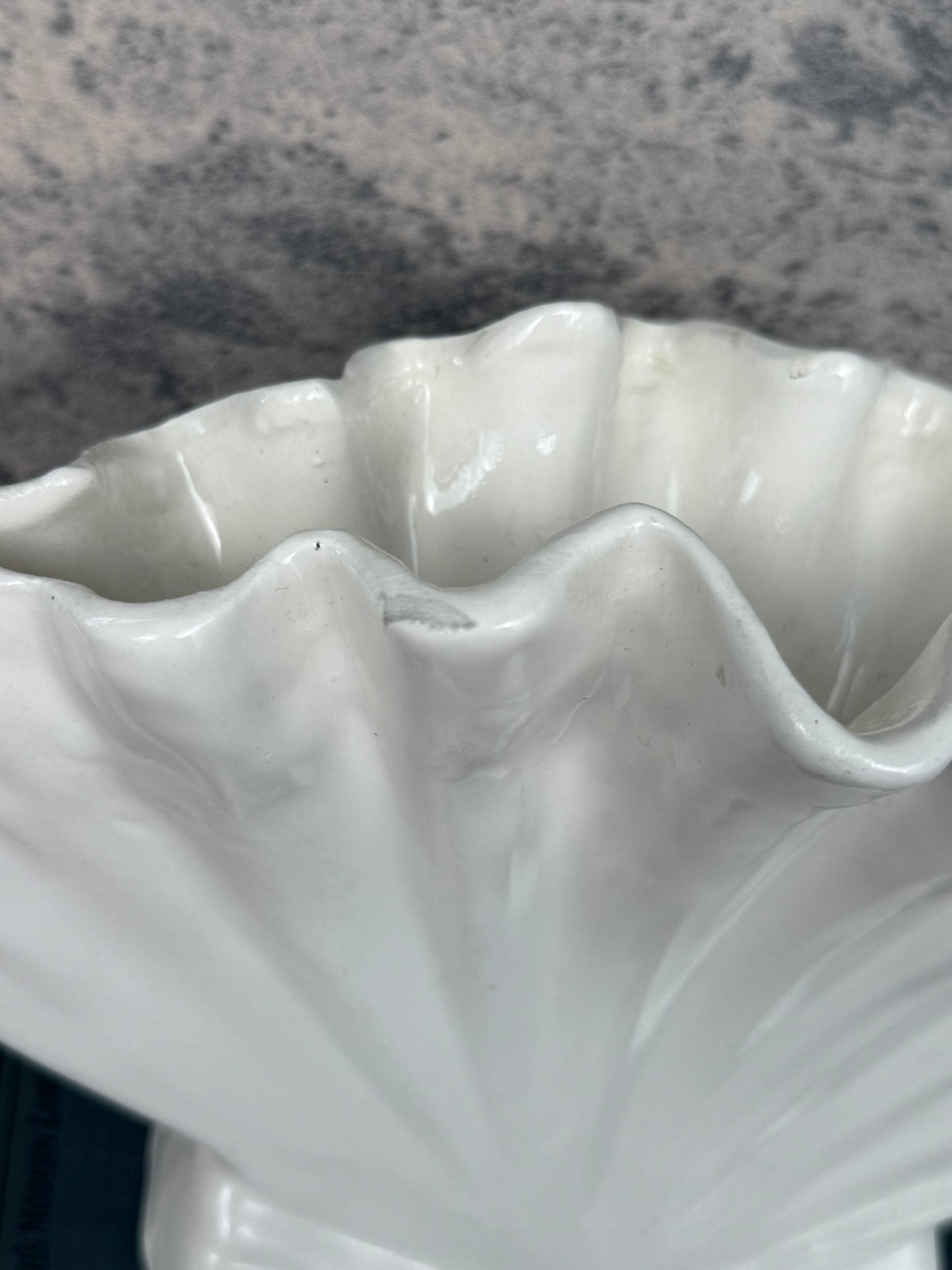 Handmade Seashell Vase (1950's-1970's)