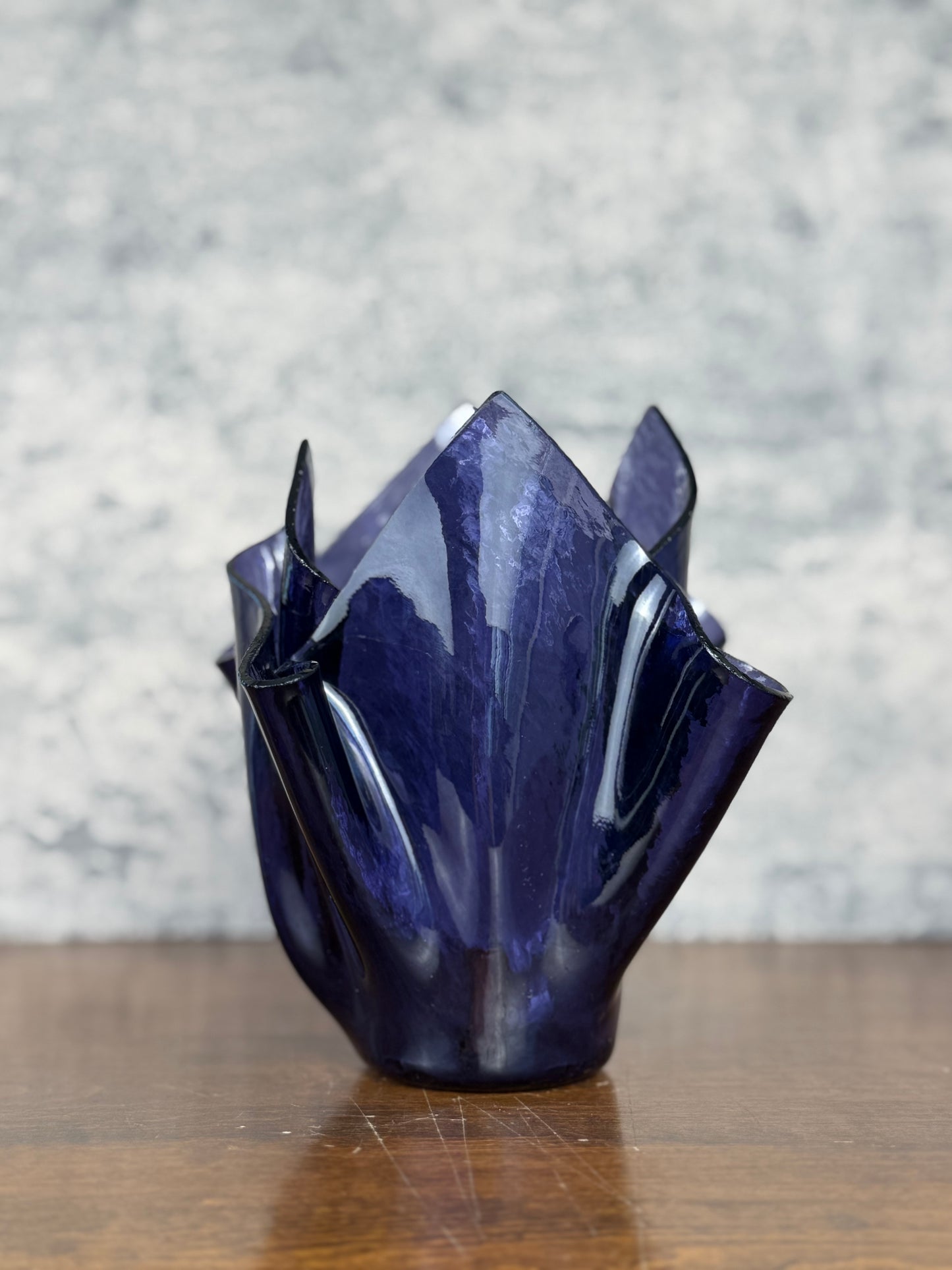 Amethyst Handkerchief Vase (1960's-1980's)