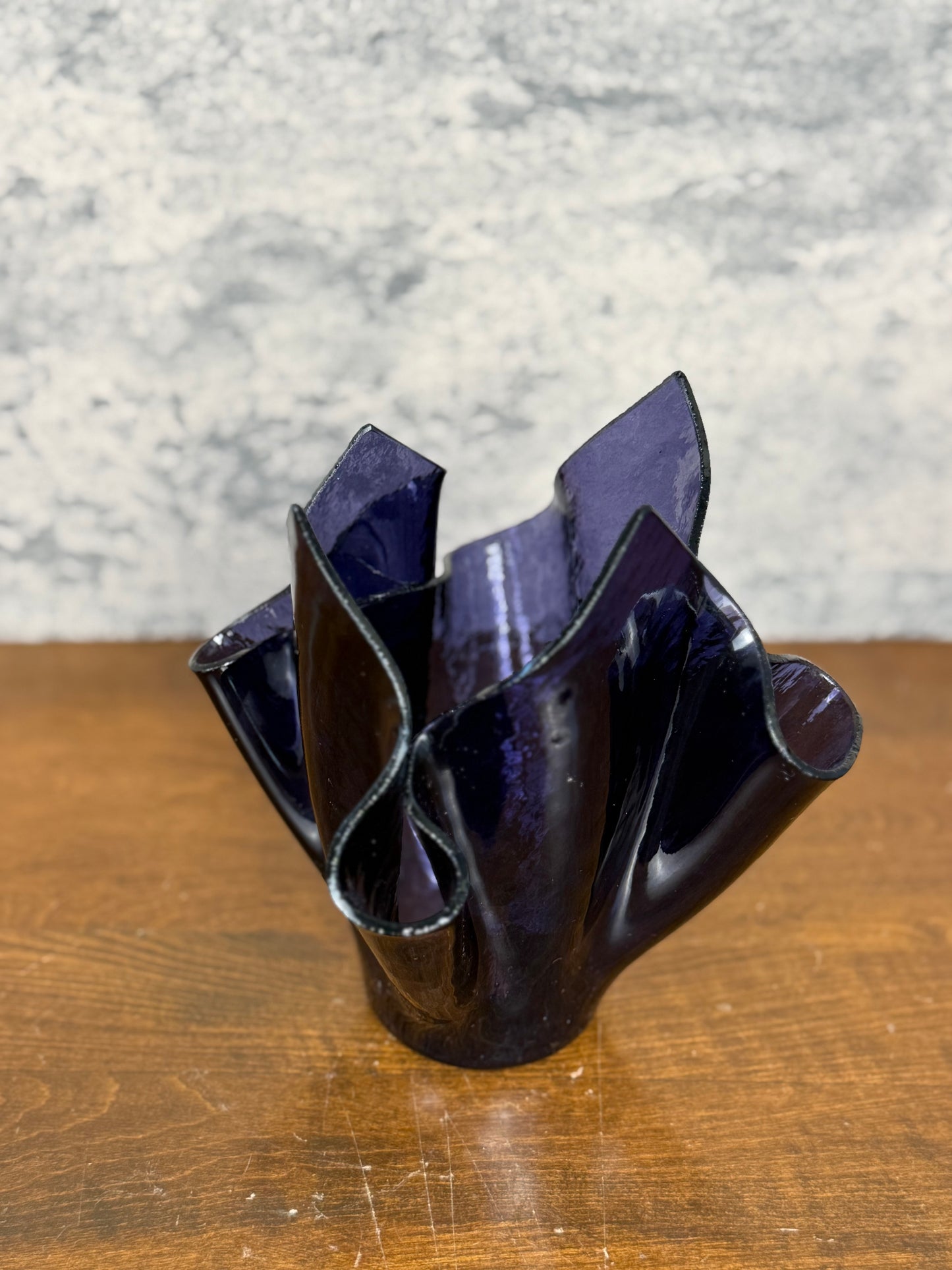 Amethyst Handkerchief Vase (1960's-1980's)