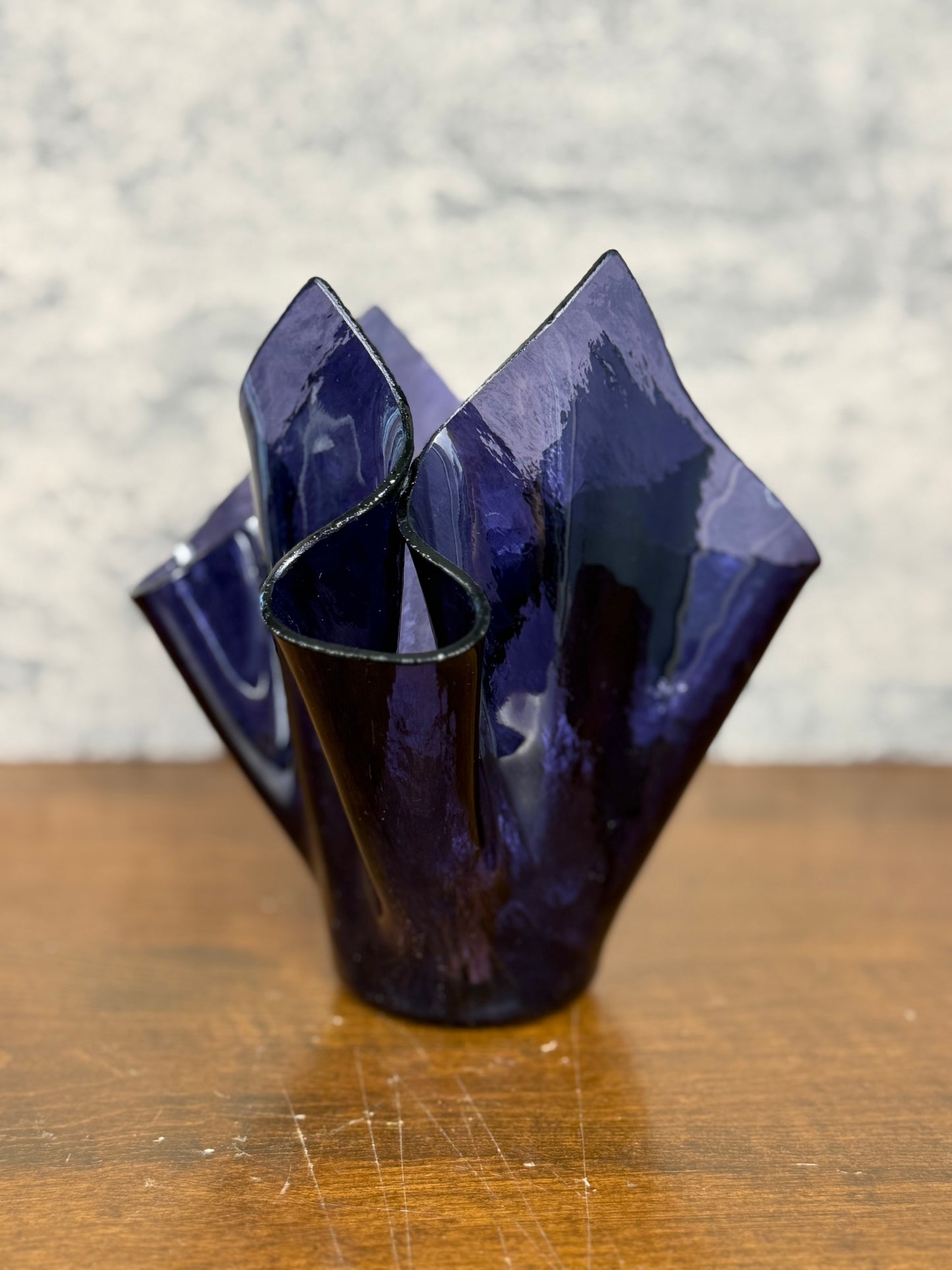 Amethyst Handkerchief Vase (1960's-1980's)