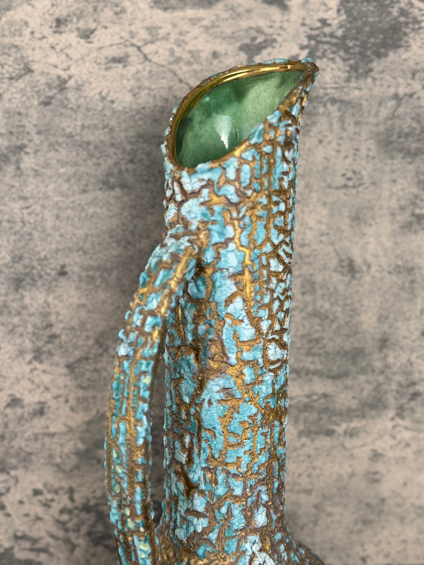 Royal Haeger Metallic Lava Glaze Pitcher (1960's-1970's)