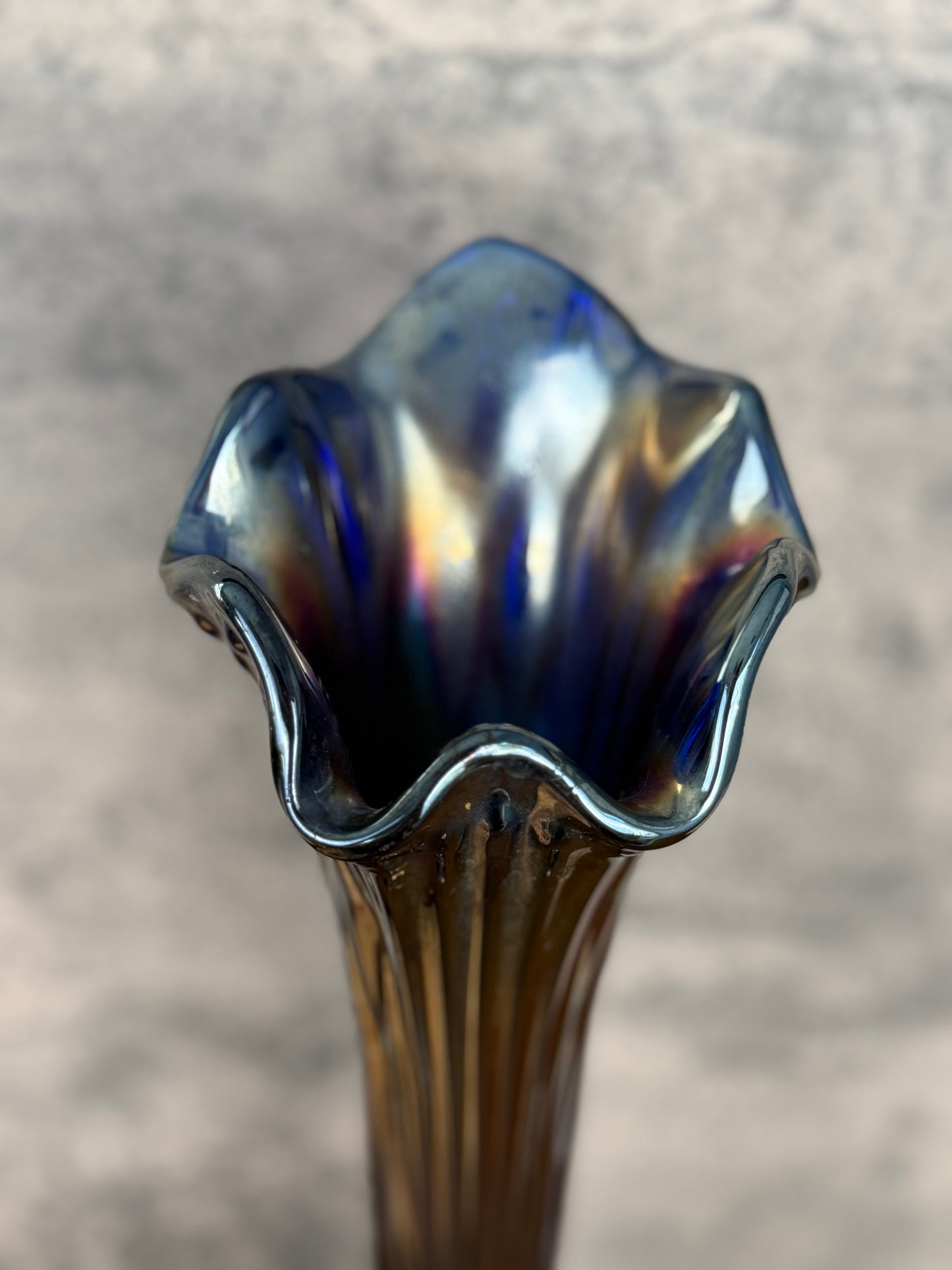 Fenton Carnival Glass Vase (1950's-1960's)