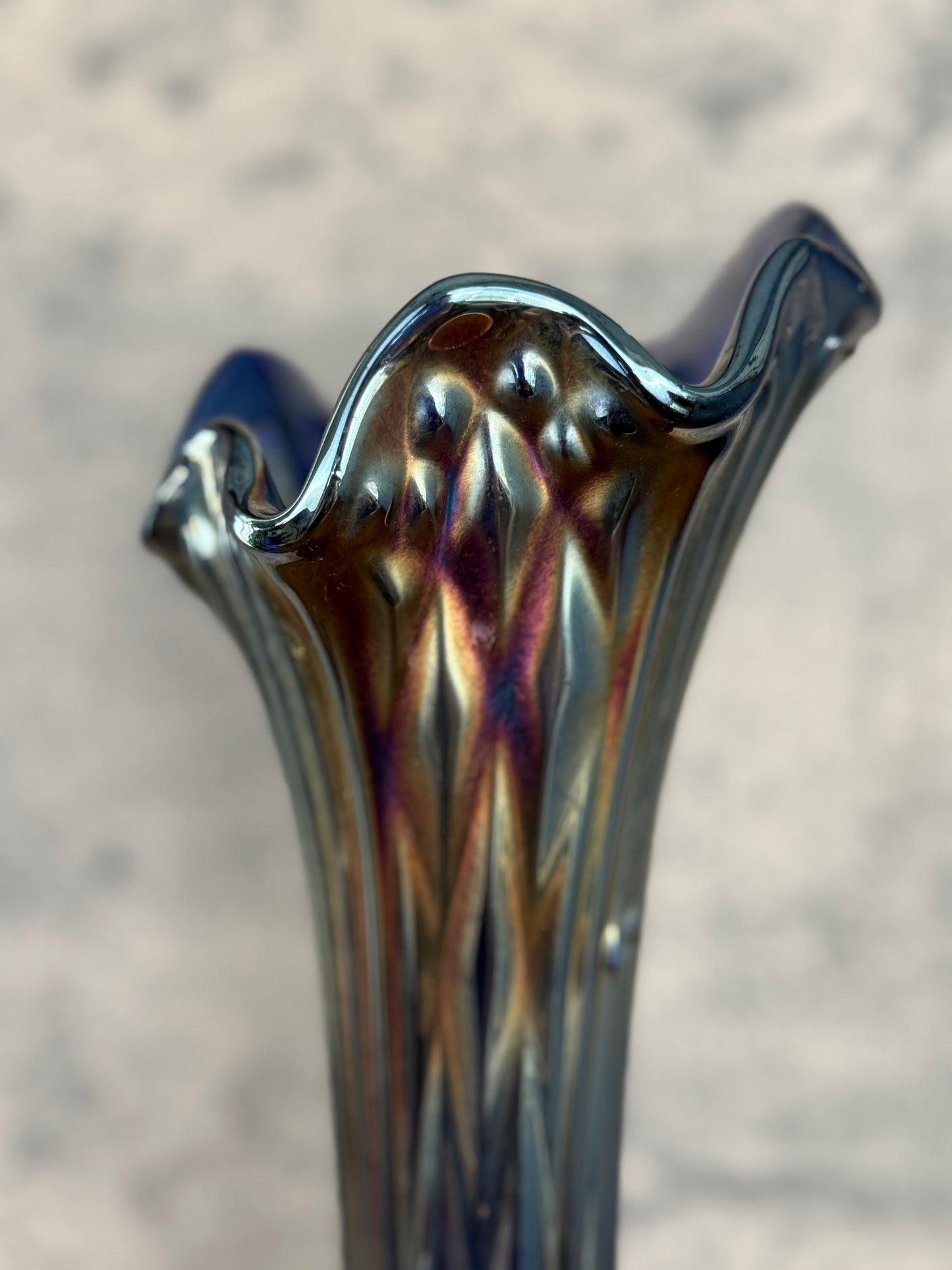 Fenton Carnival Glass Vase (1950's-1960's)