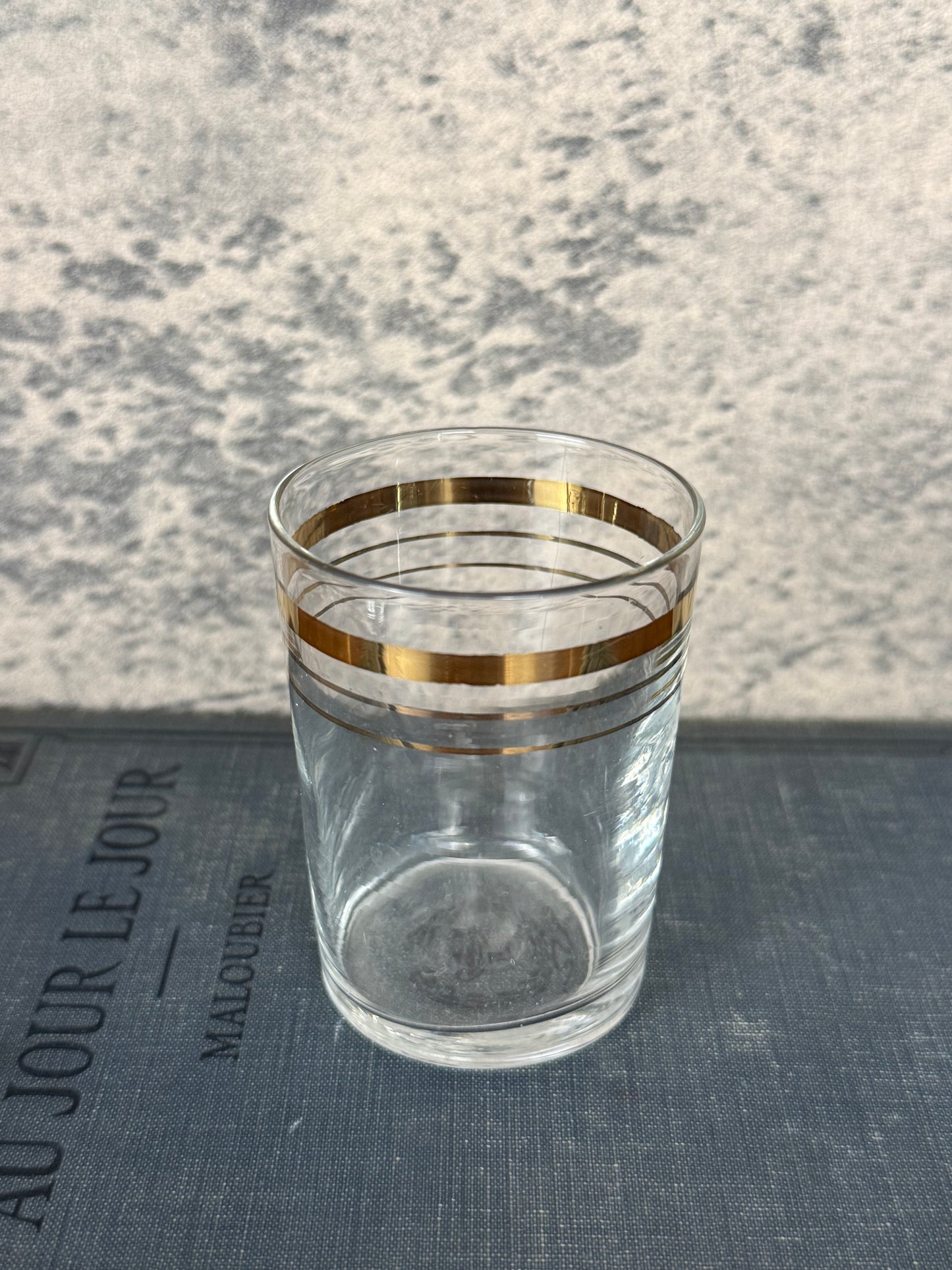 Gold Band Mid-Century Shot Glasses, Set of 5 (1960's-1970's)