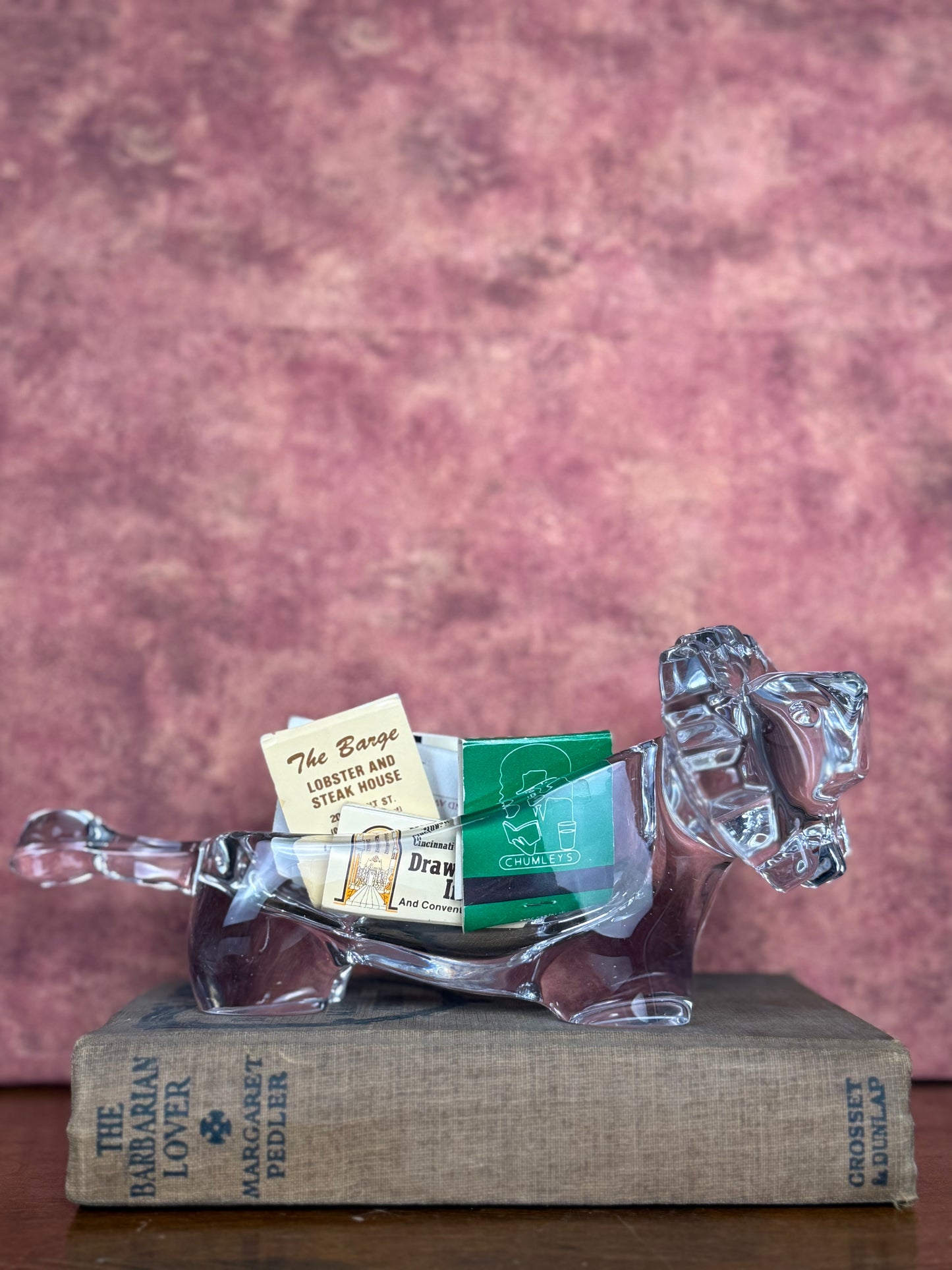 Sasaki Crystal Lion Candy Dish (1970's-1980's)