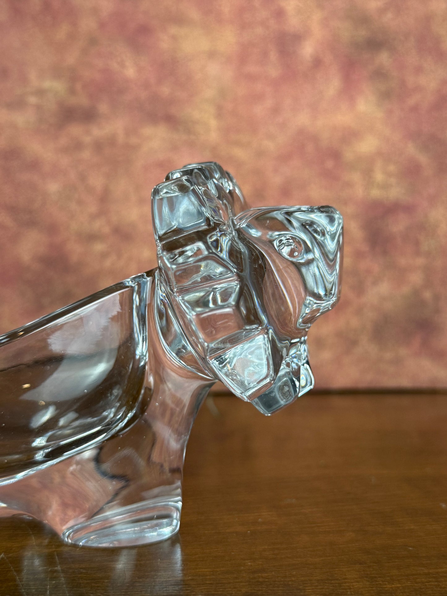 Sasaki Crystal Lion Candy Dish (1970's-1980's)