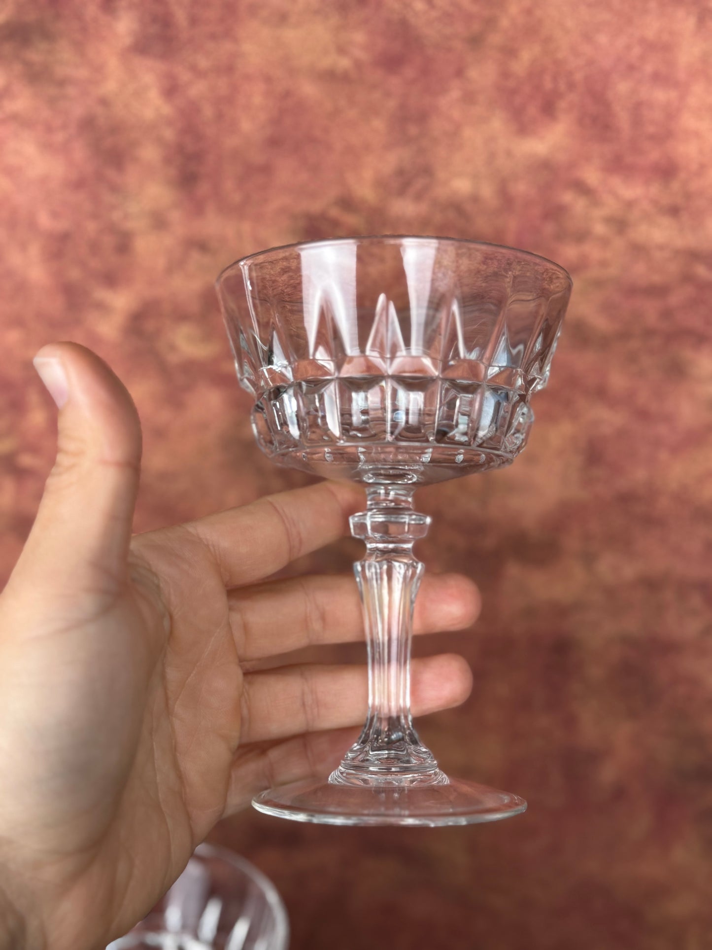 Cristal D'Arques-Durand Chantelle Cocktail Coupes, Set of 2 (1990's)