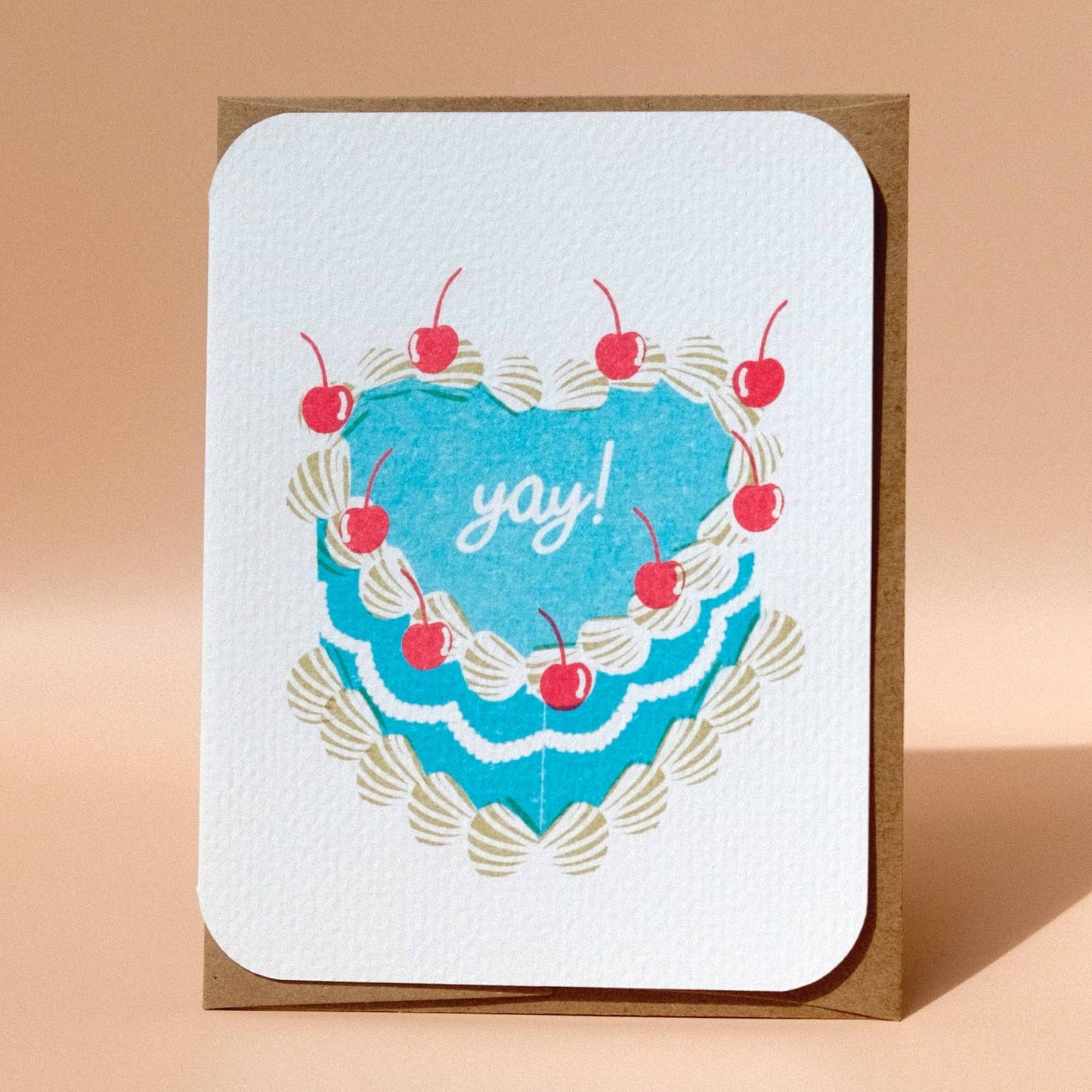 Yay! Heart Cake Card