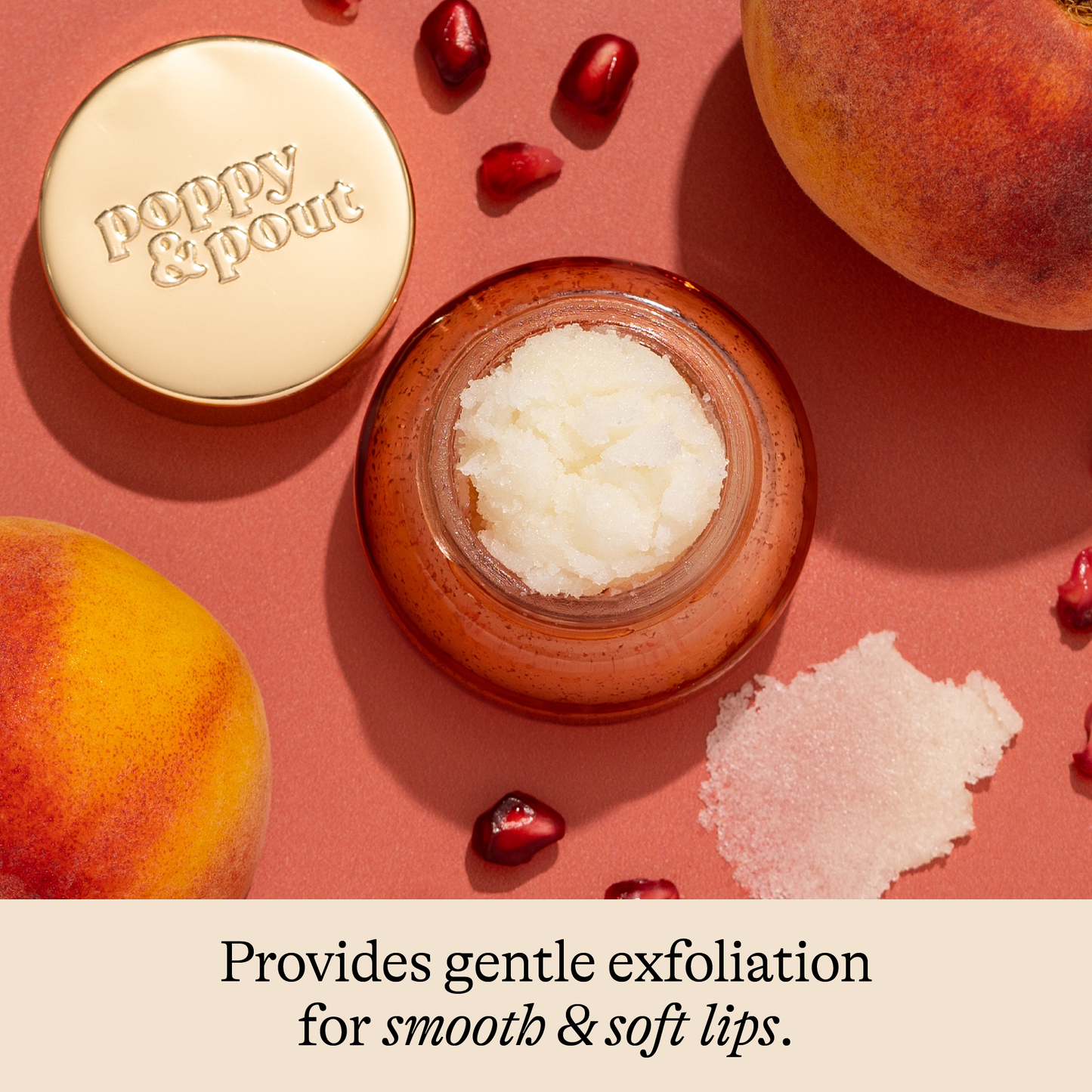 Pomegranate Peach Exfoliating Lip Scrub