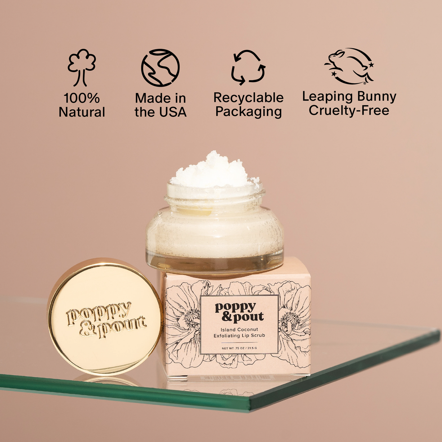 Island Coconut Exfoliating Lip Scrub