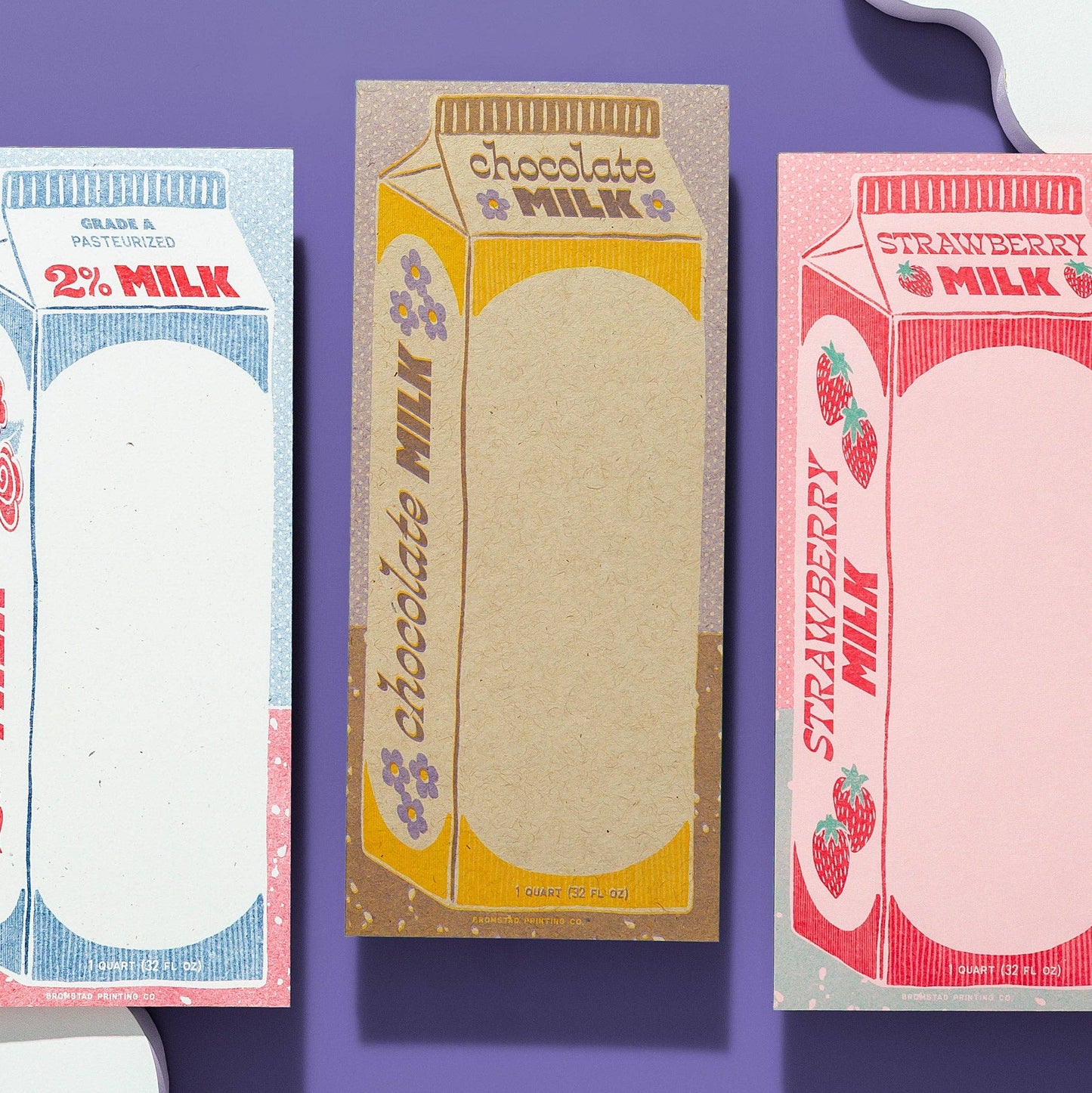 Bromstad Printing Co. Chocolate Milk Risograph Notepad